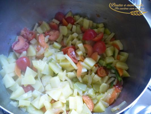 pasta e patate al forno con scamorza affumicata