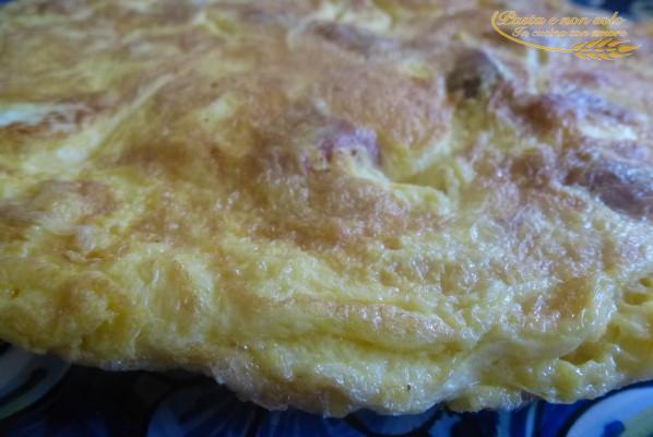 frittata cu ricotta e suprissata - frittata con ricotta e soppressata