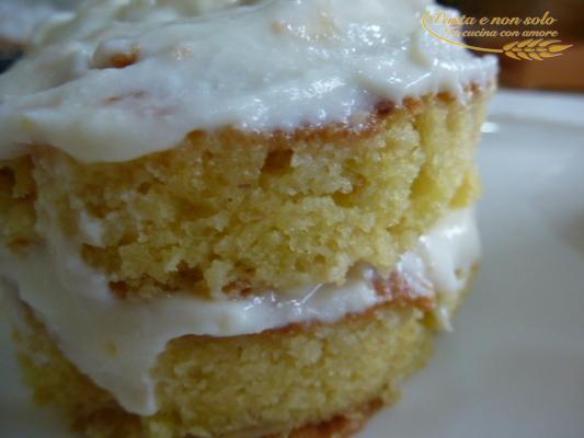 Torretta pan biscotto con crema di ricotta e torrone