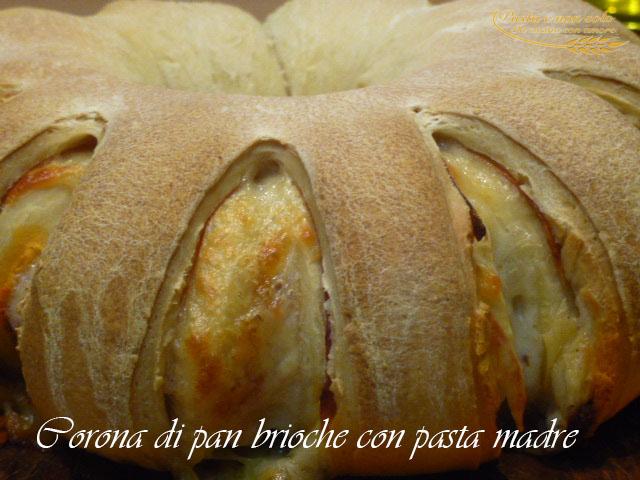 corona di pan brioche con pasta madre1