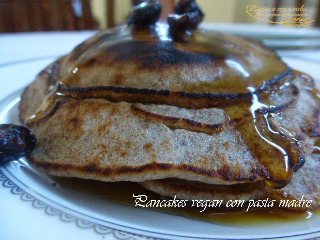 pancakes vegana con pasta madre